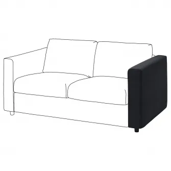 IKEA VIMLE Brat, Saxemara negru-albastru