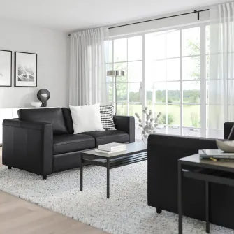 IKEA VIMLE Canapea 2 locuri, Grann/Bomstad negru