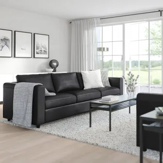 IKEA VIMLE Canapea 3 locuri, Grann/Bomstad negru