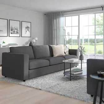 IKEA VIMLE Canapea 3 locuri, Hallarp gri