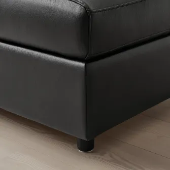 IKEA VIMLE Canapea colt, 4 locuri, Grann/Bomstad negru