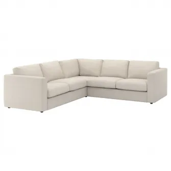 IKEA VIMLE Canapea colt, 4 locuri, Gunnared bej