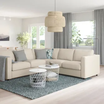 IKEA VIMLE Canapea colt, 4 locuri, Gunnared bej