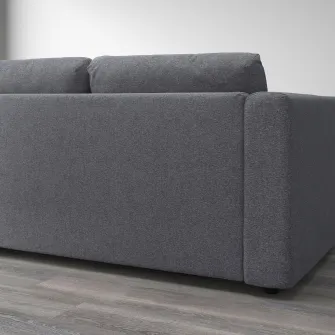 IKEA VIMLE Canapea colt, 4 locuri, Gunnared gri mediu