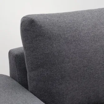 IKEA VIMLE Canapea colt, 4 locuri, cu brate late/Gunnared gri mediu
