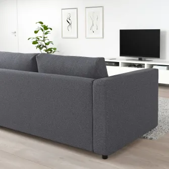 IKEA VIMLE Canapea colt 5 locuri, Gunnared gri mediu
