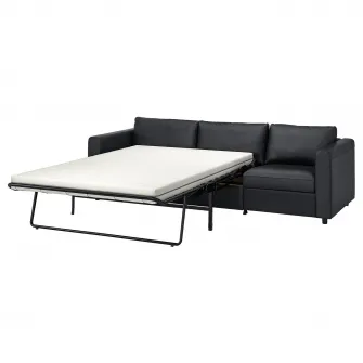 IKEA VIMLE Canapea extensibila 3 locuri, Grann/Bomstad negru