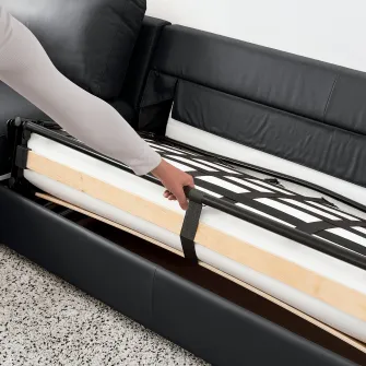 IKEA VIMLE Canapea extensibila 3 locuri, Grann/Bomstad negru
