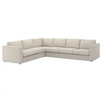 IKEA VIMLE Husa canapea colt 5 locuri, Gunnared bej