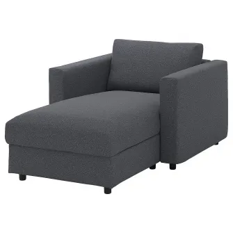 IKEA VIMLE Husa sezlong, Gunnared gri mediu