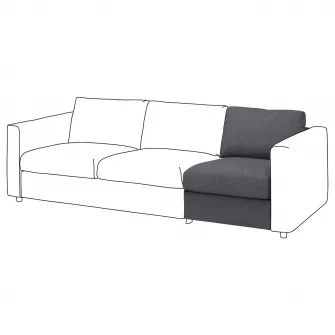 IKEA VIMLE Sectiune 1 loc, Gunnared gri mediu