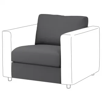 IKEA VIMLE Sectiune 1 loc, Hallarp gri
