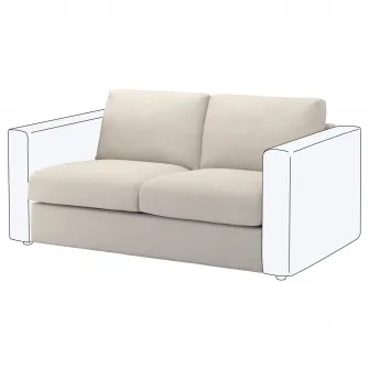 IKEA VIMLE Sectiune 2 locuri, Gunnared bej