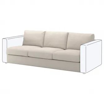 IKEA VIMLE Sectiune 3 locuri, Gunnared bej