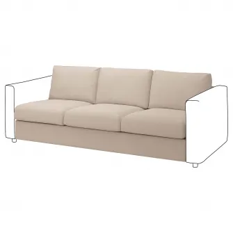 IKEA VIMLE Sectiune 3 locuri, Hallarp bej