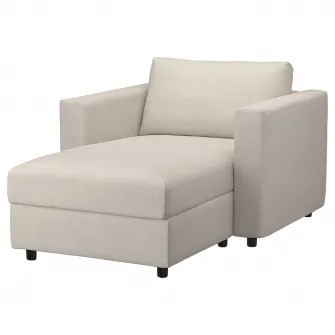 IKEA VIMLE Sezlong, Gunnared bej