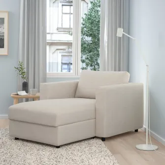 IKEA VIMLE Sezlong, Gunnared bej