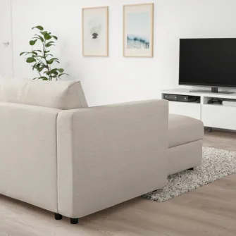 IKEA VIMLE Sezlong, Gunnared bej