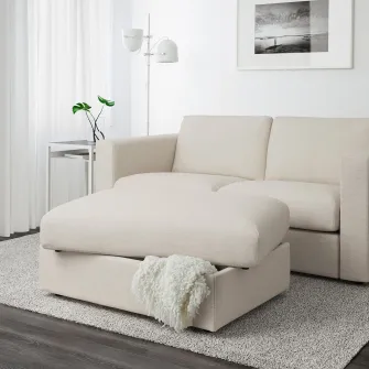 IKEA VIMLE Taburet cu depozitare, Gunnared bej