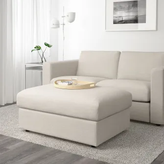 IKEA VIMLE Taburet cu depozitare, Gunnared bej