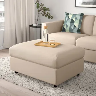 IKEA VIMLE Taburet cu depozitare, Hallarp bej