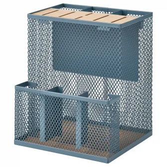 IKEA VIMPELFISK Suport cutite, bambus/gri-turcoaz