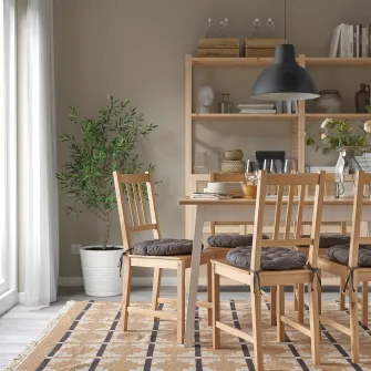 IKEA VIPPÄRT Perna scaun, gri inchis, 38 cm