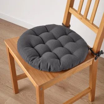 IKEA VIPPÄRT Perna scaun, gri inchis, 38 cm