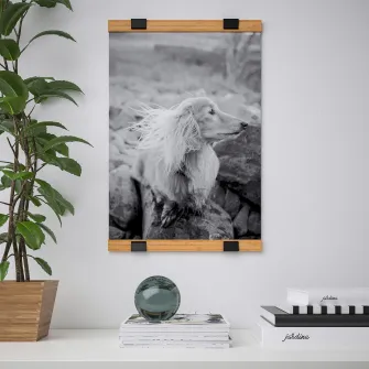 IKEA VISBÄCK Suport afis, bambus, 40 cm