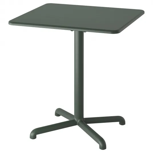 IKEA VISINGSÖ Masa, exterior/verde inchis, 70x70 cm