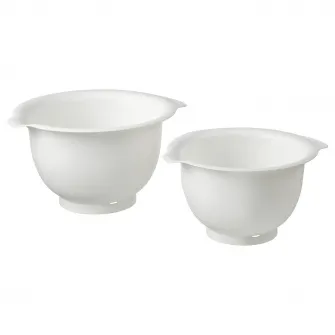 IKEA VISPAD Bol mixer, 2buc, alb