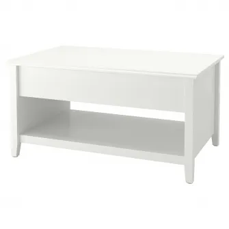 IKEA VITTERYD Masuta cafea reglabila, alb, 97 cm