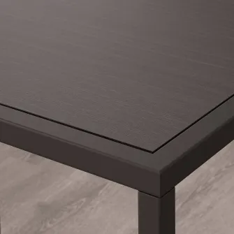 IKEA VITTSJÖ Ansamblu depozitare, negru-maro/sticla, 200x36x93 cm