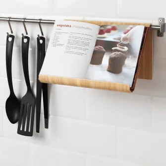 IKEA VIVALLA Suport pentru tableta, furnir bambus, 26x17 cm