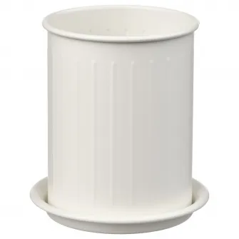 IKEA VÄLVÅRDAD Suport tacamuri, alb/galvanizat, 13 cm