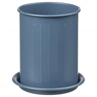 IKEA VÄLVÅRDAD Suport tacamuri, gri inchis-albastru/galvanizat, 13 cm