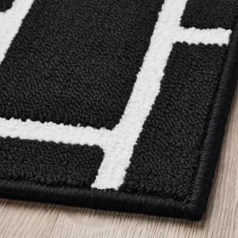 IKEA VÄNDPLATS Covor de intrare, negru/model caramida, 40x60 cm