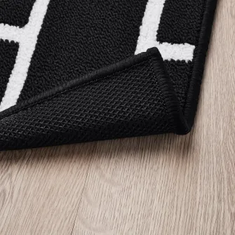 IKEA VÄNDPLATS Covor de intrare, negru/model caramida, 40x60 cm
