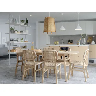 IKEA VOXLÖV Masa, bambus deschis, 180x90 cm