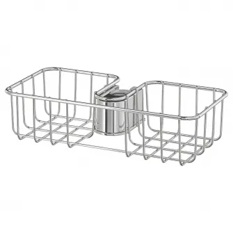 IKEA VOXNAN Polita dus, cromat, 25x6 cm