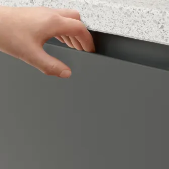 IKEA VOXTORP Usa corp baza colt, pe stanga gri inchis, 25x80 cm
