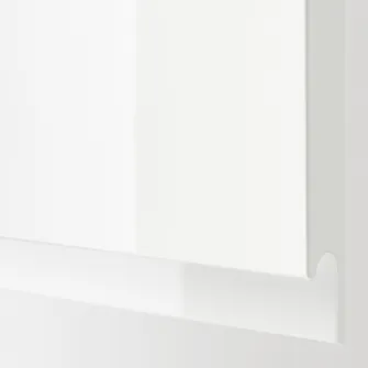 IKEA VOXTORP Usa corp baza colt, pe stanga/lucios alb, 25x80 cm