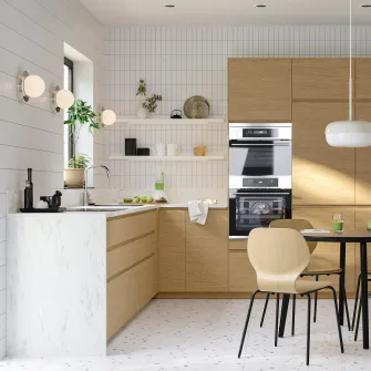 IKEA VOXTORP Plinta, aspect stejar, 220x8 cm