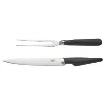 IKEA VÖRDA Furculita+cutit gratar, negru