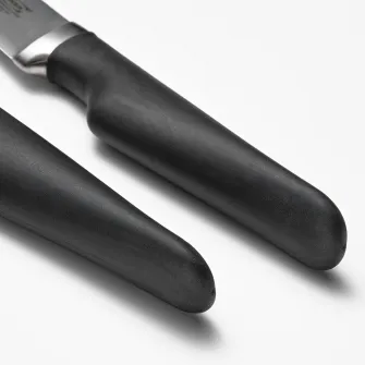 IKEA VÖRDA Furculita+cutit gratar, negru