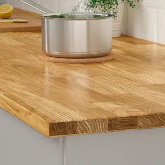 IKEA VRENA Blat, stejar/furnir, 186x2.8 cm