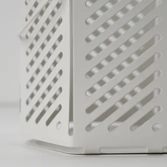 IKEA VÅRSYREN Felinar lumanare pastila, alb, 12 cm