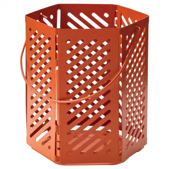 IKEA VÅRSYREN Felinar lumanare pastila, maro-port, 12 cm