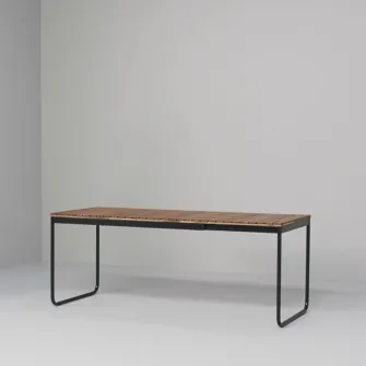 IKEA VÄSMAN Masa extensibila exterior, maro deschis vopsit, 135/190x74 cm