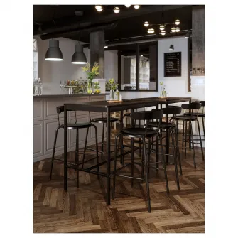 IKEA YNGVAR Scaun bar, antracit, 75 cm